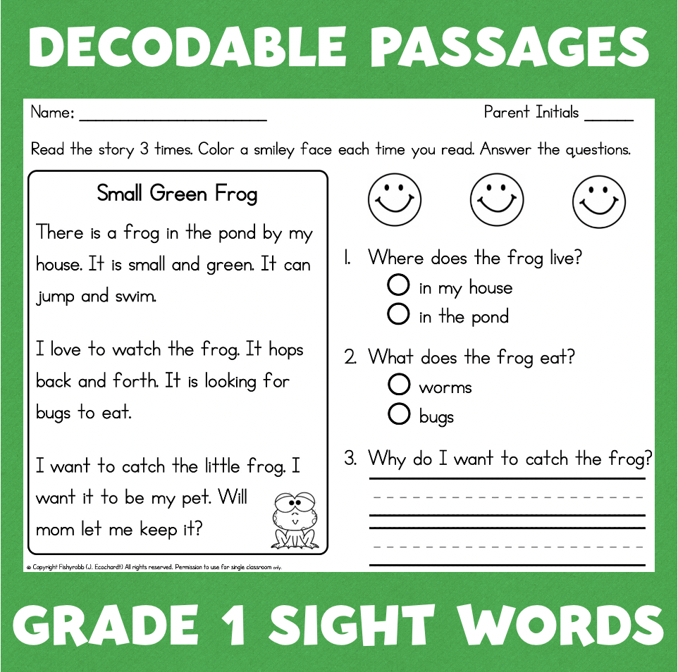 1st Grade Reading Worksheets Best Coloring Pages For Kids
