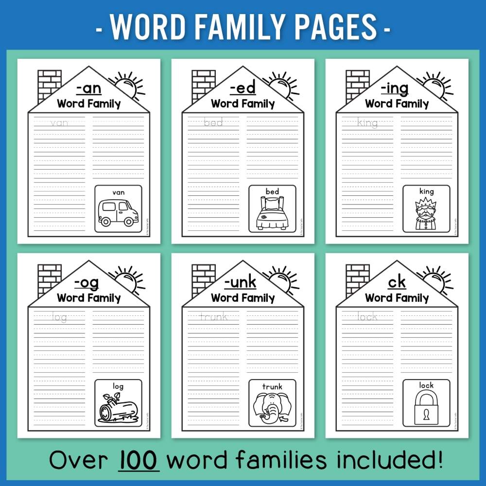 First Grade Word Families The Teacher Wife First Grade Word Families The Teacher Wife
