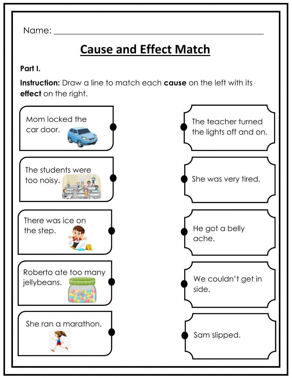 Free 4th Grade Cause And Effect Worksheet Download Free 4th Grade Cause And Effect Worksheet Png Images Free Worksheets On Clipart Library
