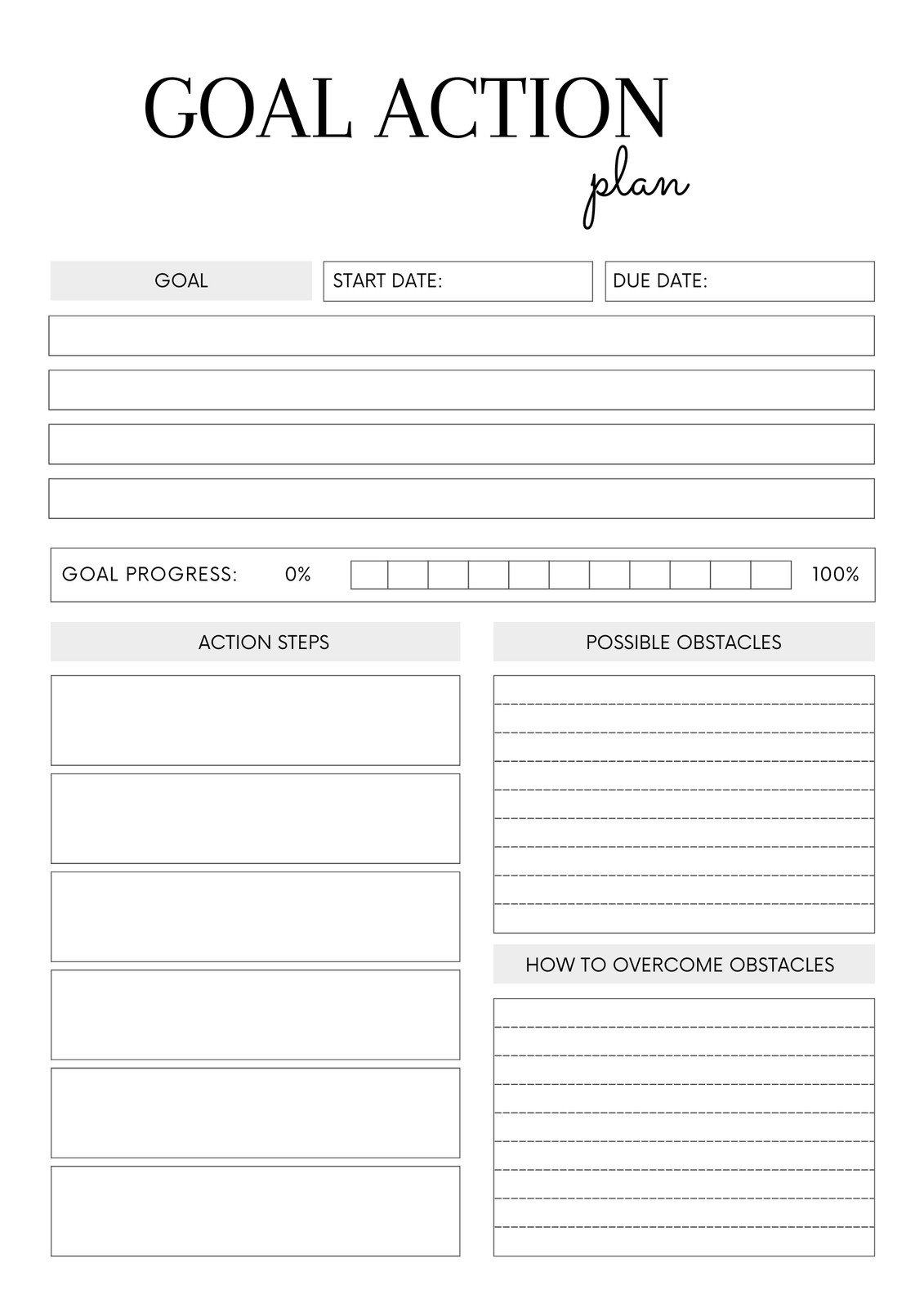 Free Printable Goal Setting Worksheet And Instructions The Family Freezer