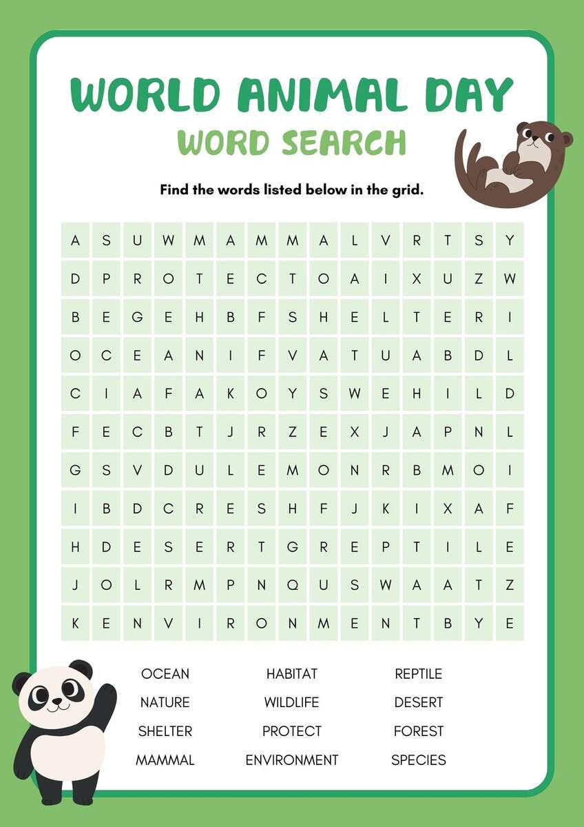 Free Custom Printable Animal Worksheet Templates Canva Free Custom Printable Animal Worksheet Templates Canva