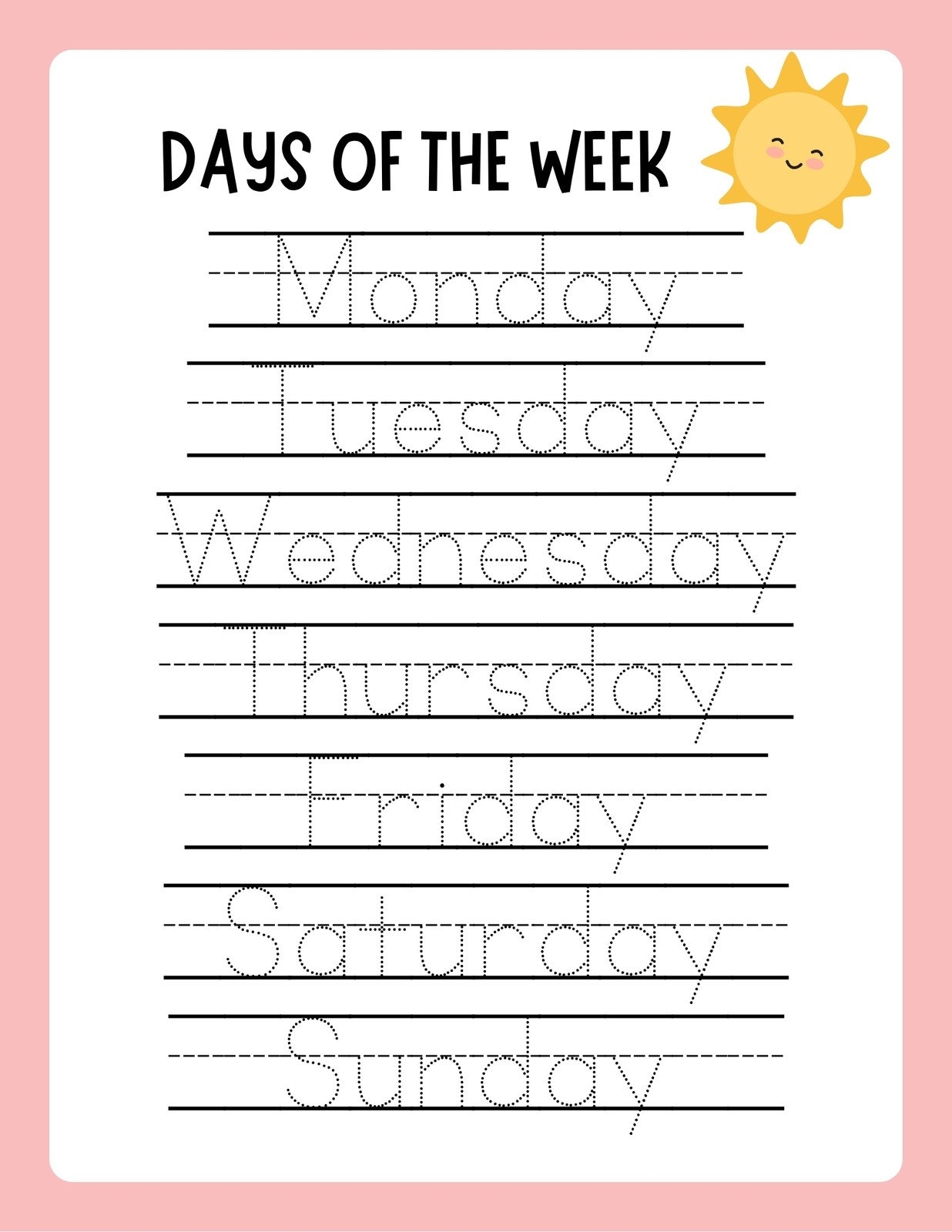 Free Printable Letter A Writing Practice Worksheet