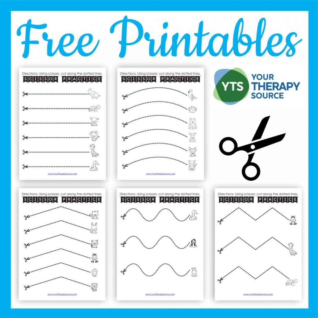 Free Cutting Worksheets For Fine Motor Skills Your Therapy Source Free Tracing Cutting Worksheets The Craft At Home Family
