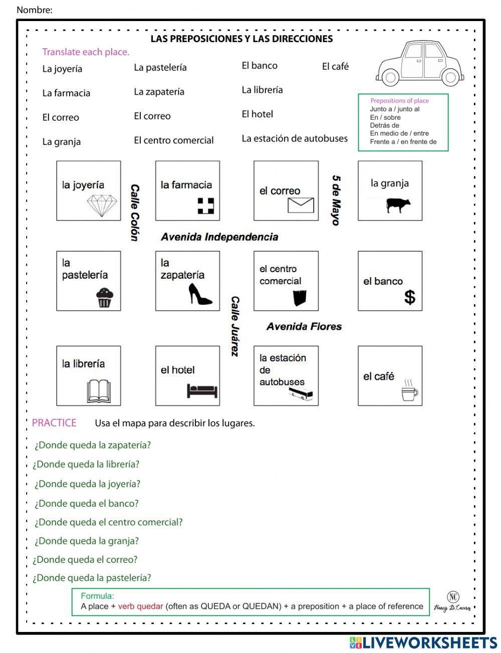 Free Directions In Spanish Worksheet Download Free Directions In Spanish Worksheet Png Images Free Worksheets On Clipart Library Spanish Common Directions Vocabulary Word List Column Worksheet Made By Teachers