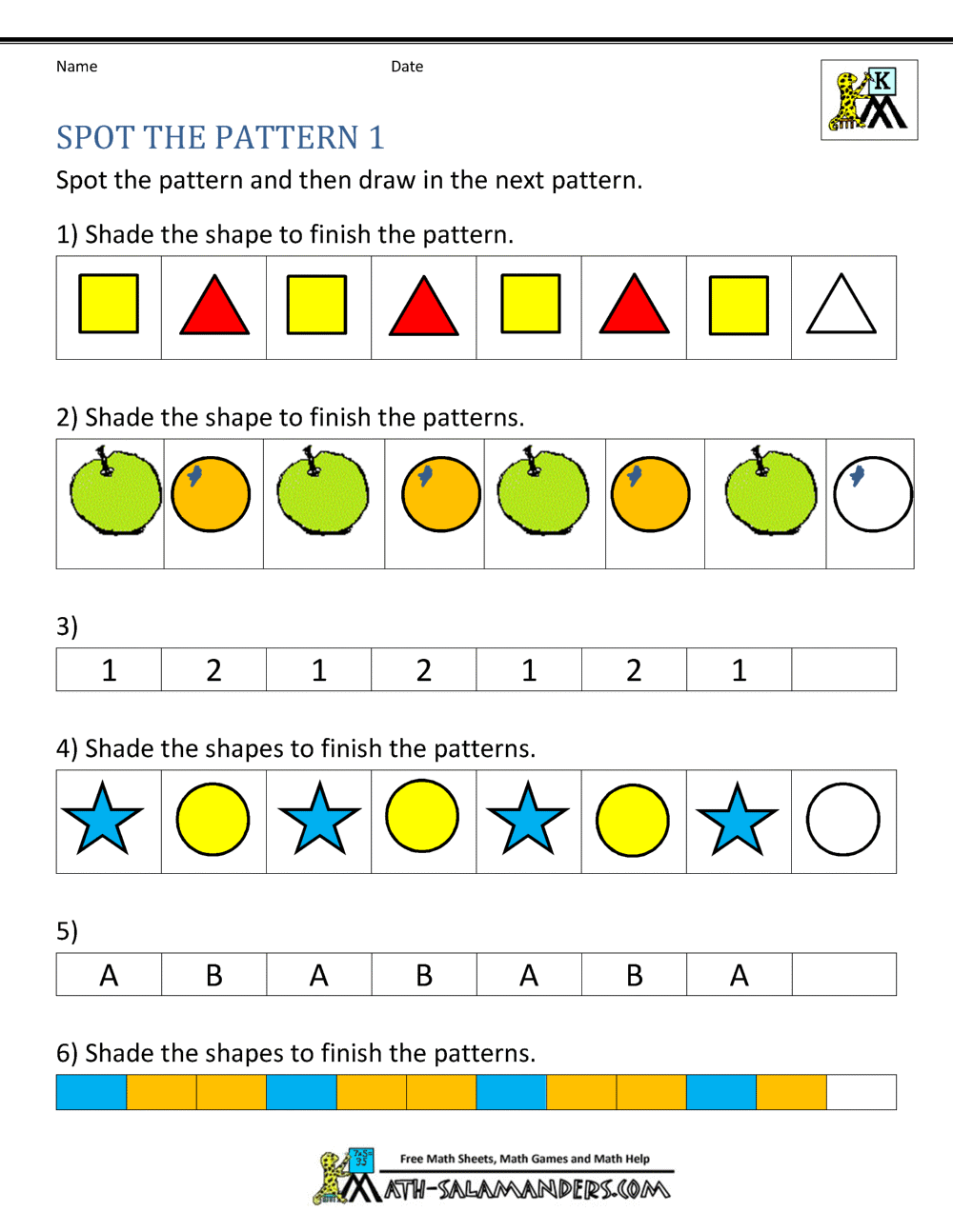 Sequencing To 10 Worksheets