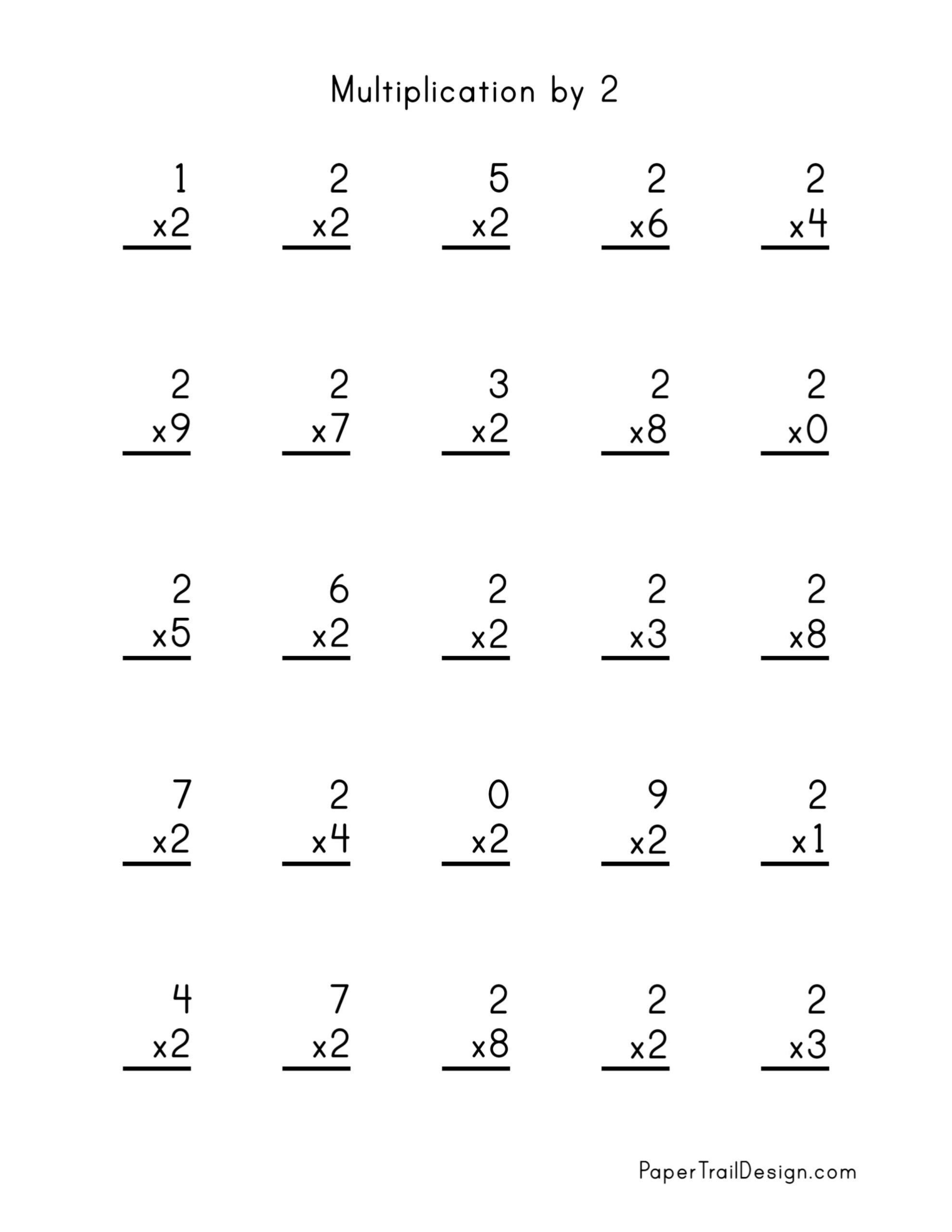 Free Multiplication Worksheets 1 12 Paper Trail Design Free Printable Multiplication Worksheet For Third Grade