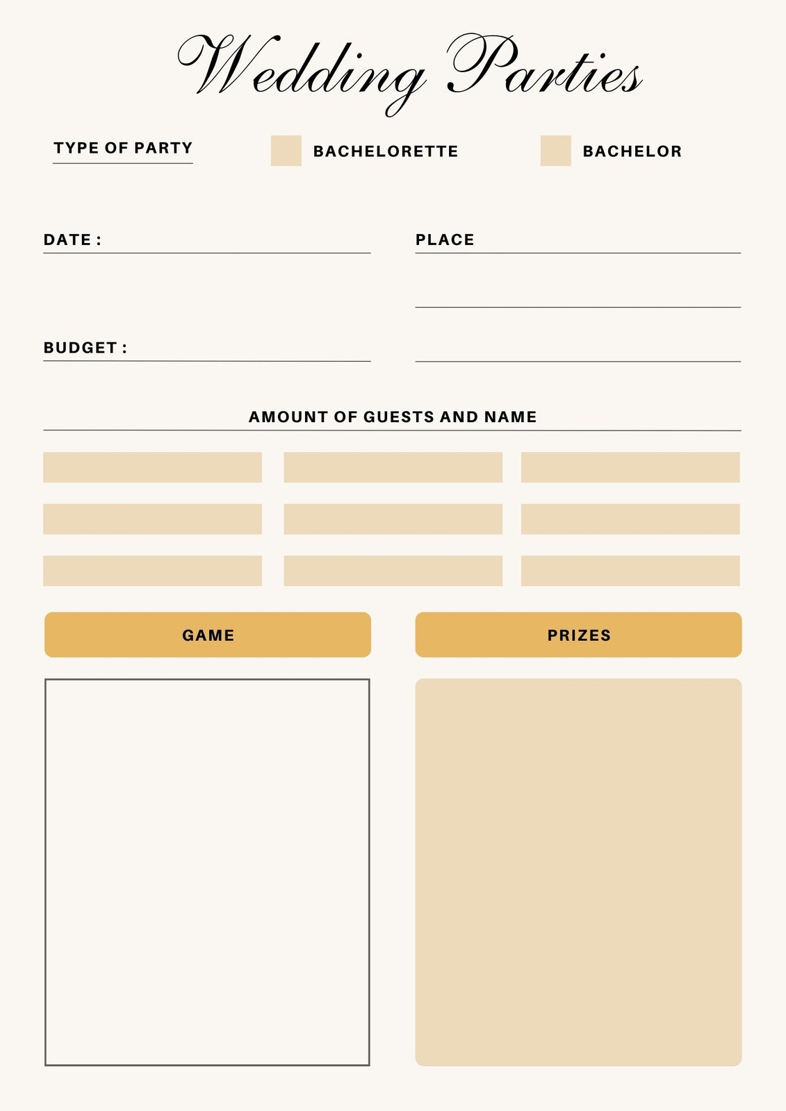 Free Party Planner Templates To Customize And Print Canva Free Party Planner Templates To Customize And Print Canva