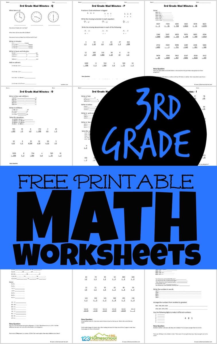 Third Grade Addition Worksheet