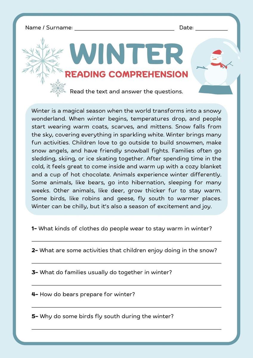 Third Grade Reading Worksheets Improve Fluency Vocabulary