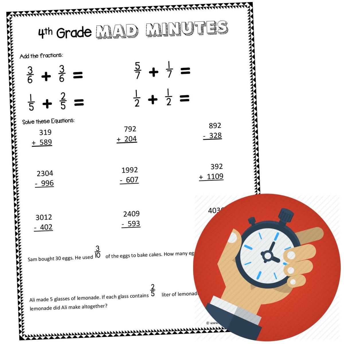 FREE Printable 4th Grade Math Worksheets Pdf FREE Printable 4th Grade Math Worksheets Pdf