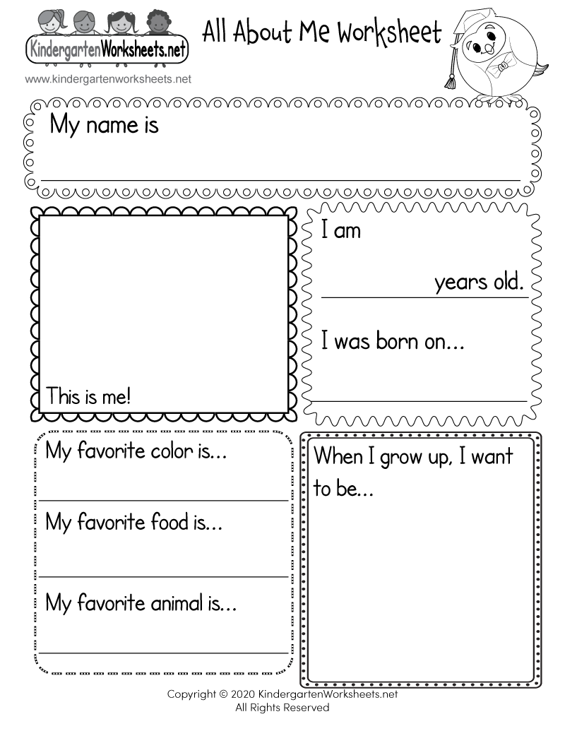 All About Me Worksheets Free Printable The Teaching Aunt