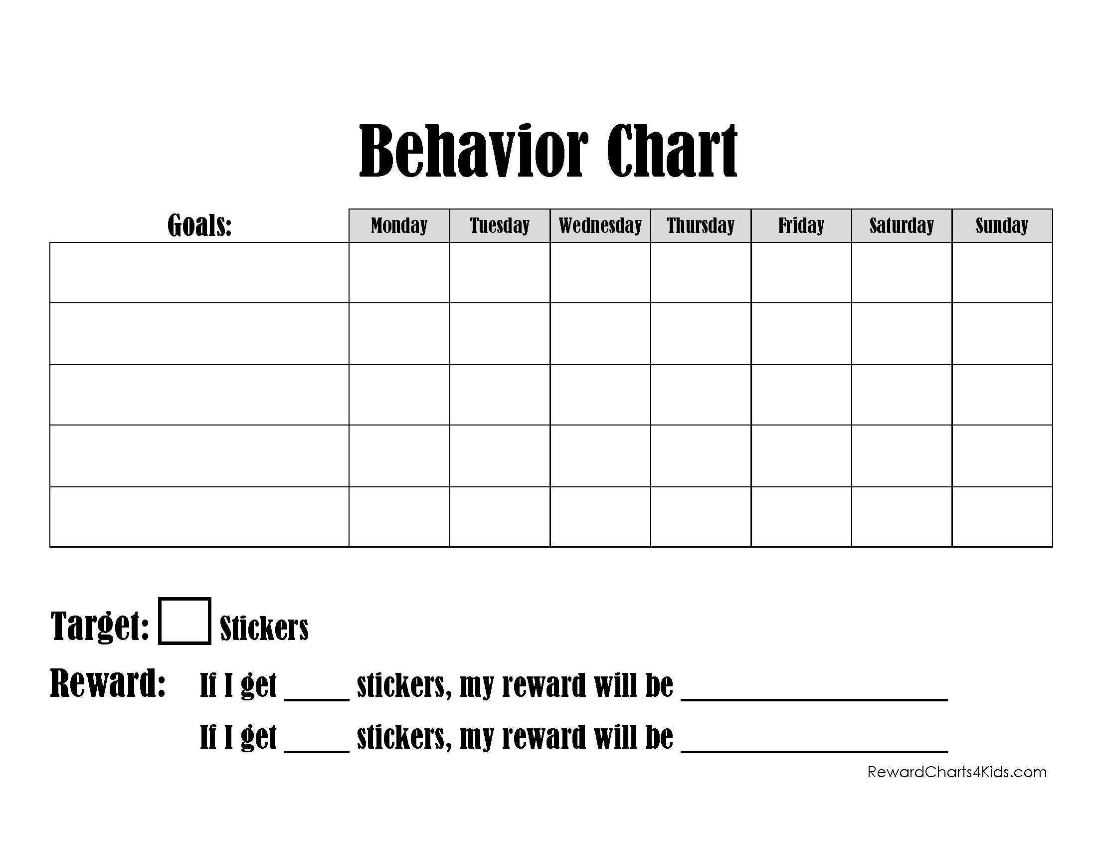 FREE Printable And Editable ODD Behavior Chart FREE Printable And Editable ODD Behavior Chart