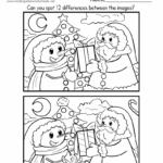 Free Printable Christmas Spot The Difference Worksheet