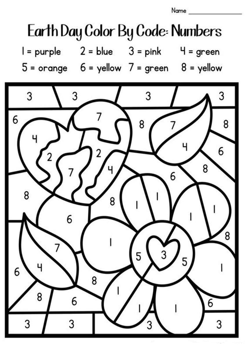 Free Printable Color By Number Worksheets For Kindergarten Tulamama Free Printable Space Color By Number Worksheet