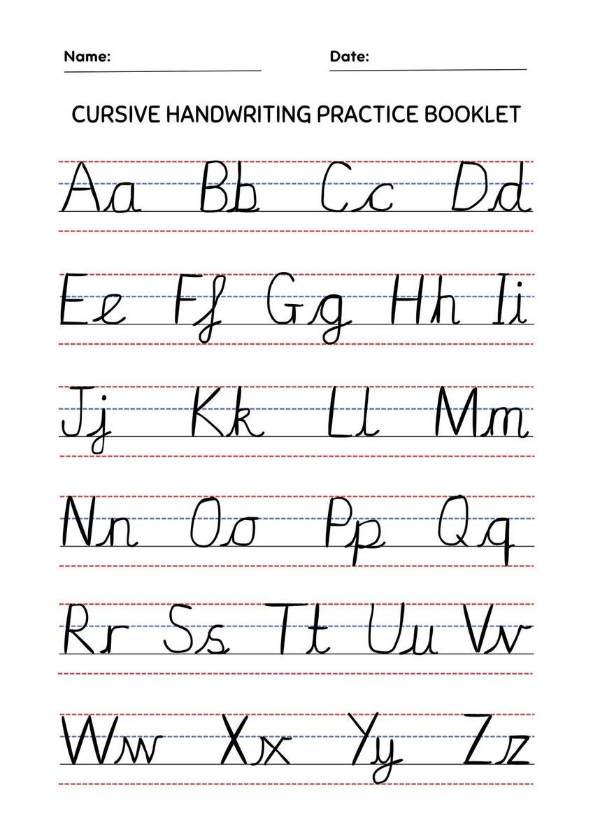 MyCursive Cursive Worksheet Generator Create Practice