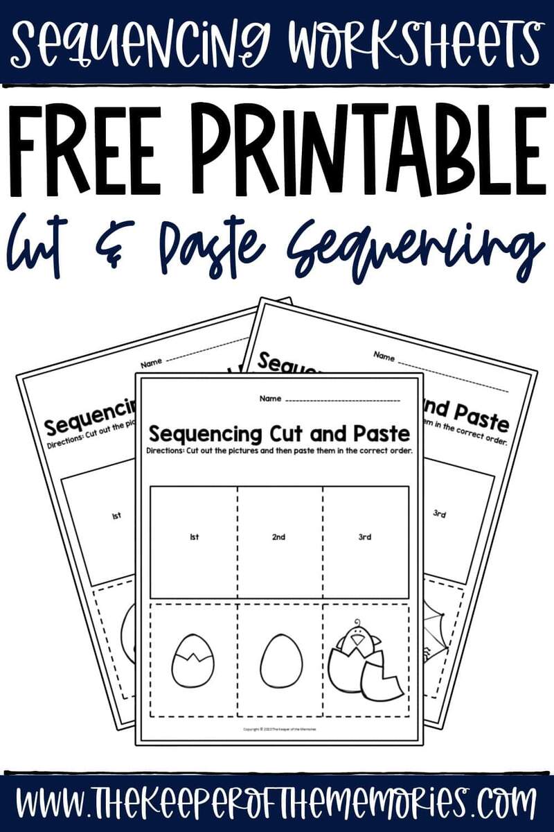 Free Printable Cut And Paste Story Sequencing Worksheets