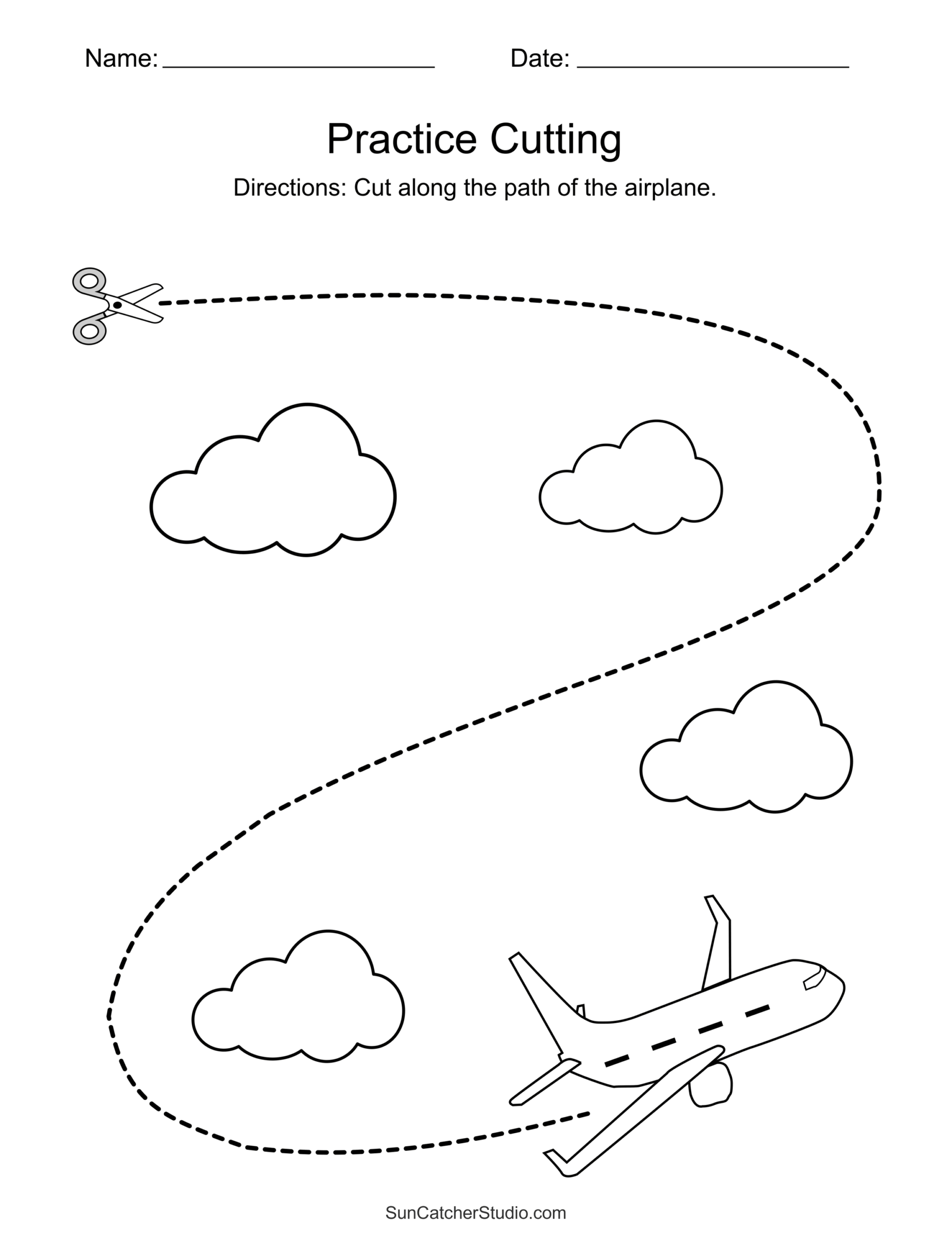 Free Printable Cutting Worksheets For Preschoolers Free Printables Lettering SVG Files Tools Apps Cutting Practice For Kids Education Developing Worksheet Activity Page With Pictures Game For Children Isolated Vector Illustration Funny Charact Stock Vector Image Art Alamy