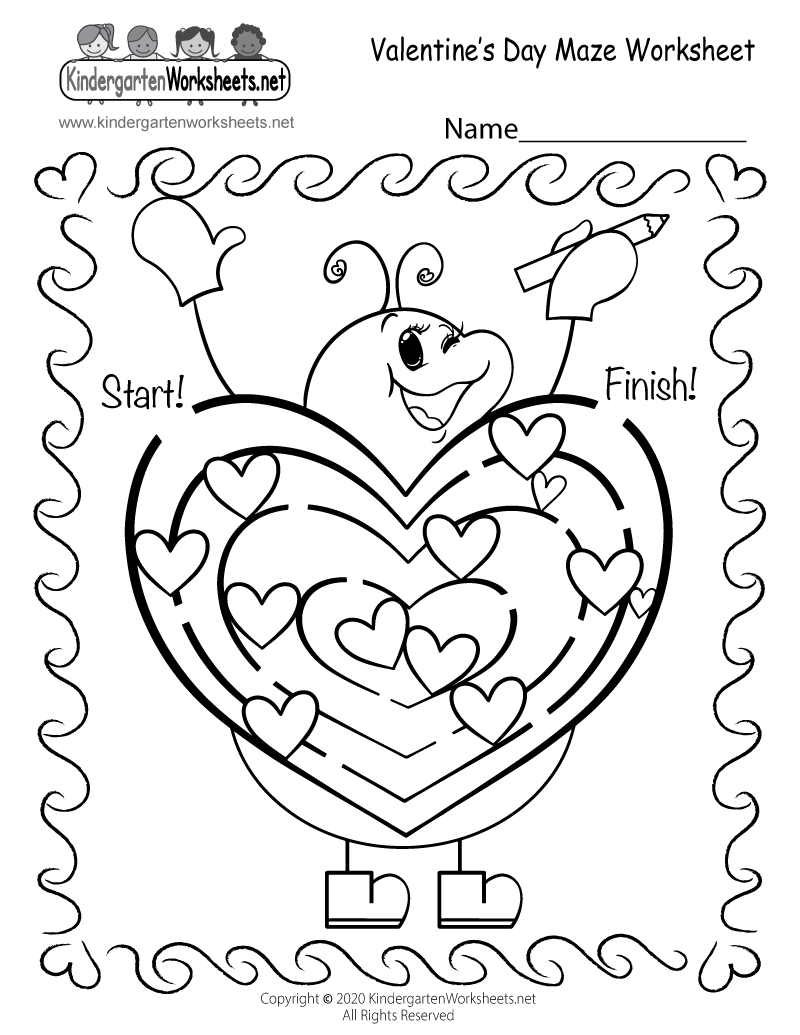 Valentine S Day Self Love Worksheet For Kids 8 5x11 Printable PDF Made By Teachers