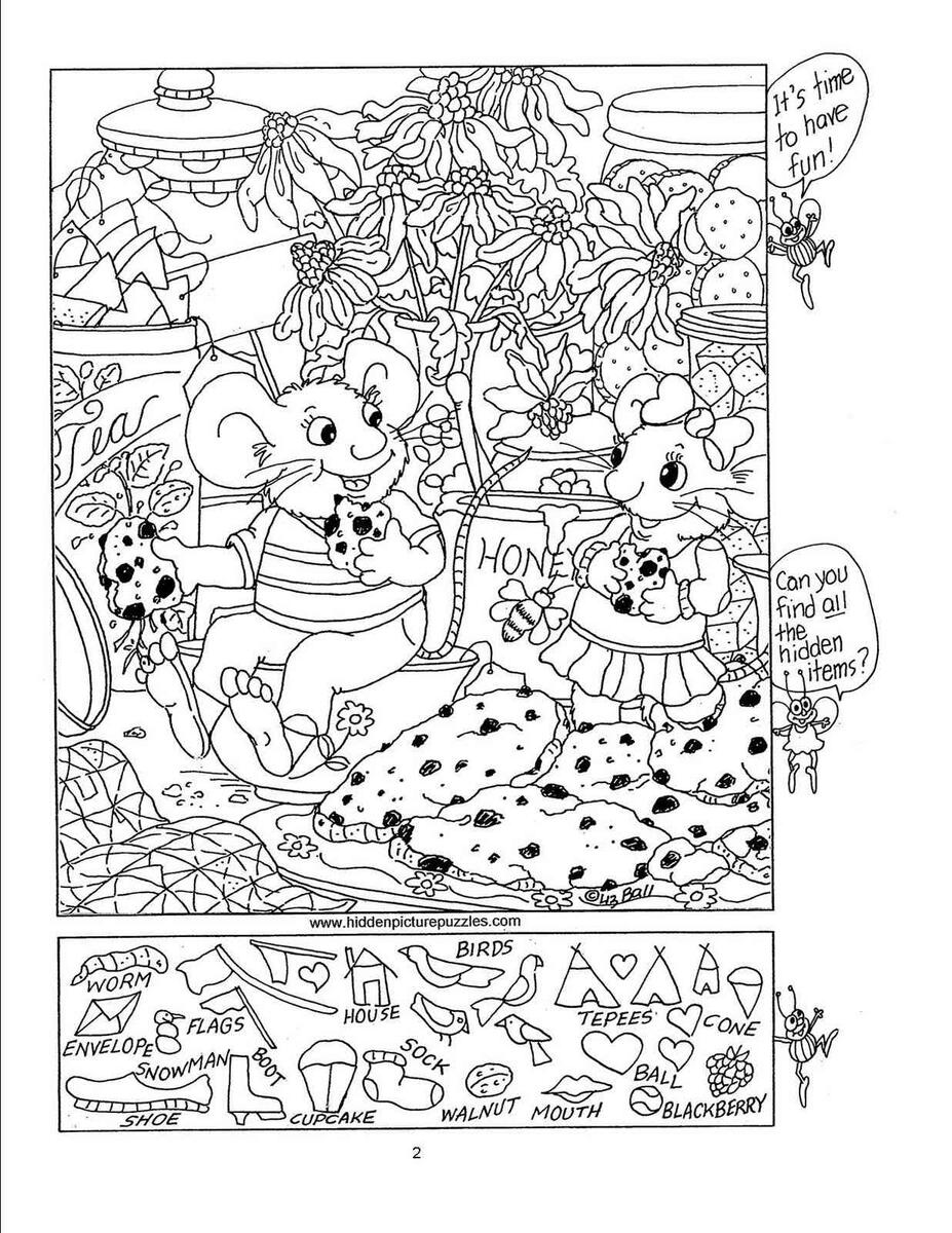 Fall Hidden Picture Printables For Kids Mamas Learning Corner