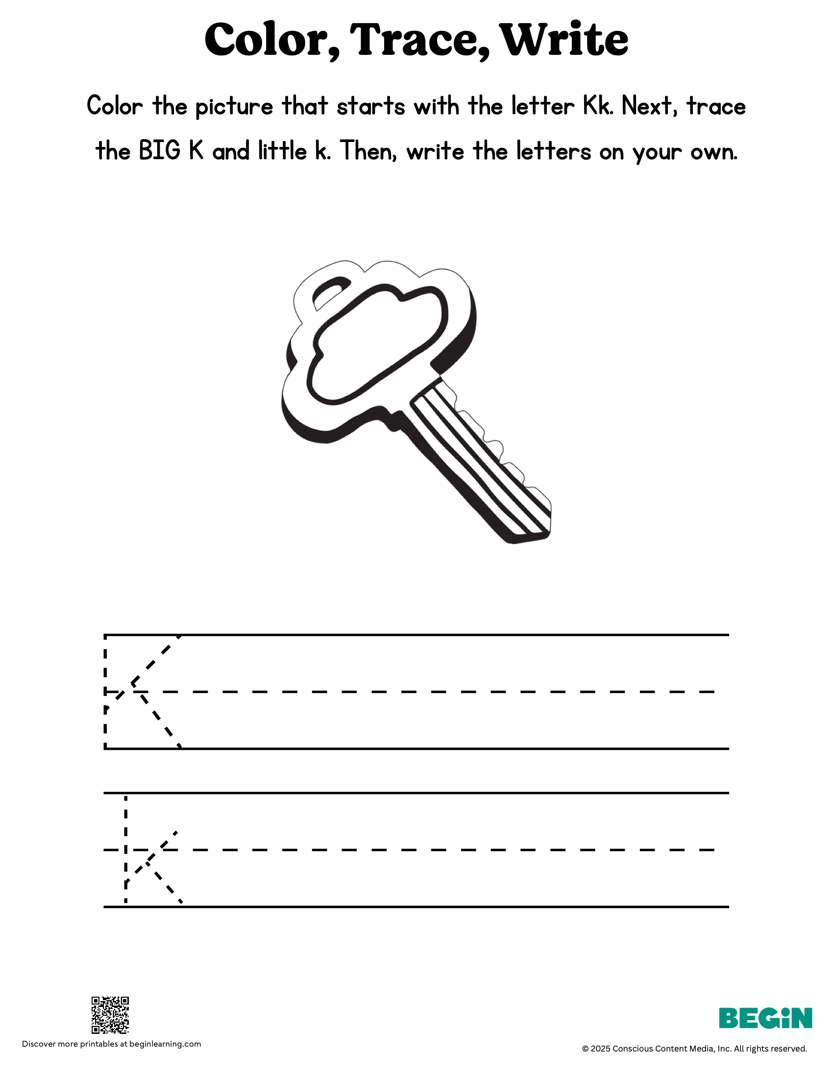 Free Printable Letter K Worksheets Begin Learning Free Printable Letter K Worksheets Begin Learning