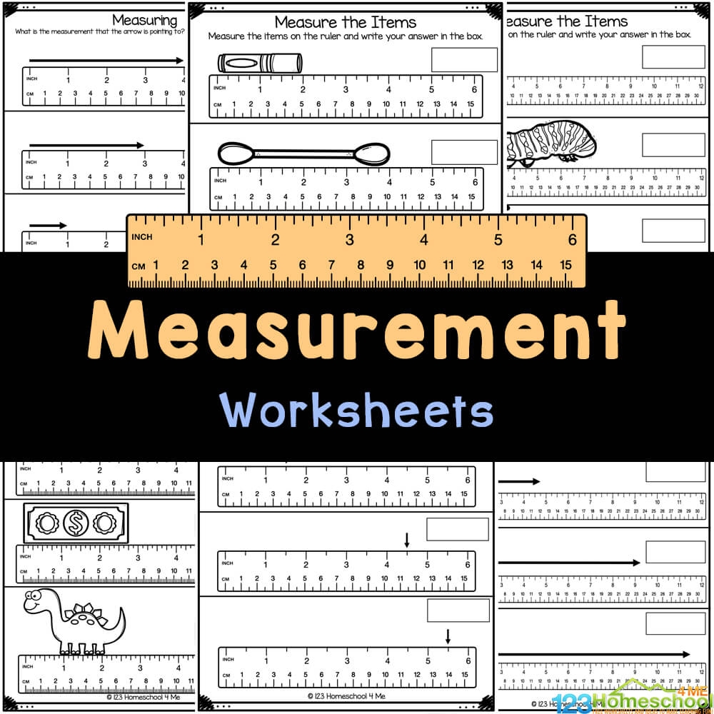 Measurement Math Worksheets Measuring Length