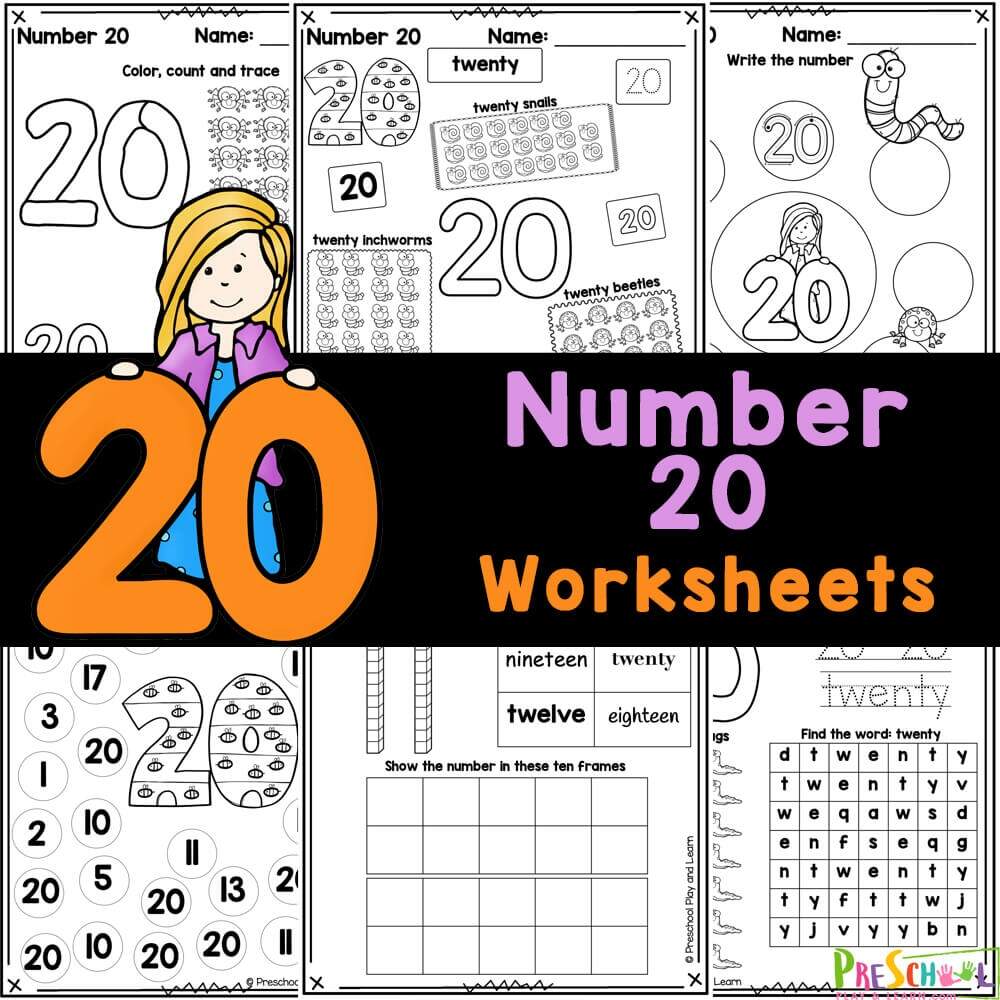 Free 1 20 Counting Worksheets Teach Prints
