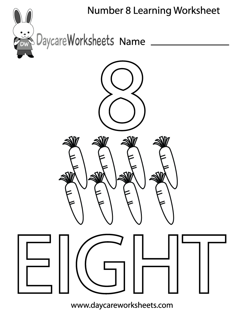 Free Printable Number Eight Learning Worksheet For Preschool Number 8 Tracing Worksheets Free Printables Teach Prints