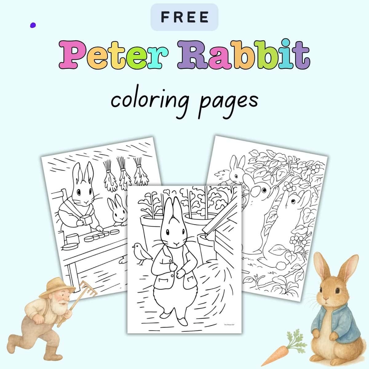 Free Printable Peter Rabbit Coloring Pages The Artisan Life Free Printable Peter Rabbit Coloring Pages The Artisan Life