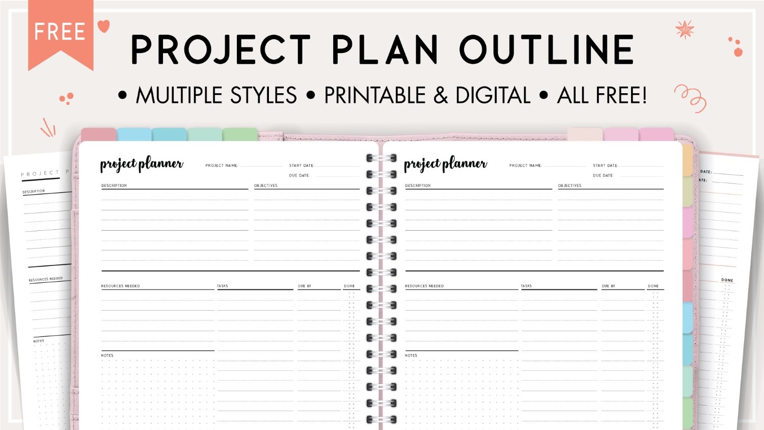 Free Printable Project Plan Outline Template World Of Printables Free Printable Project Plan Outline Template World Of Printables