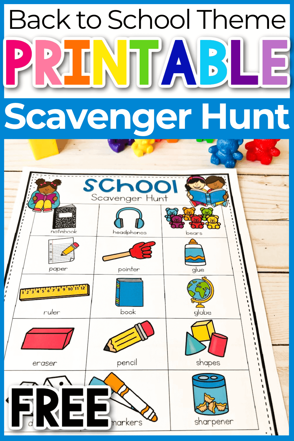 Free Printable School Scavenger Hunts For Kids