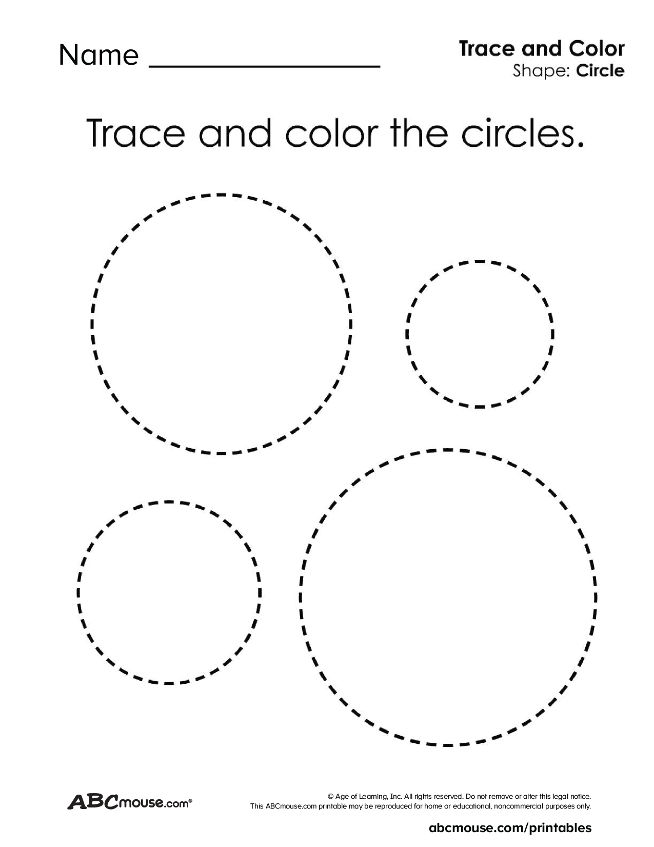 Free Printable Shape Tracing Worksheets ABCmouse Free Printable Shape Tracing Worksheets ABCmouse