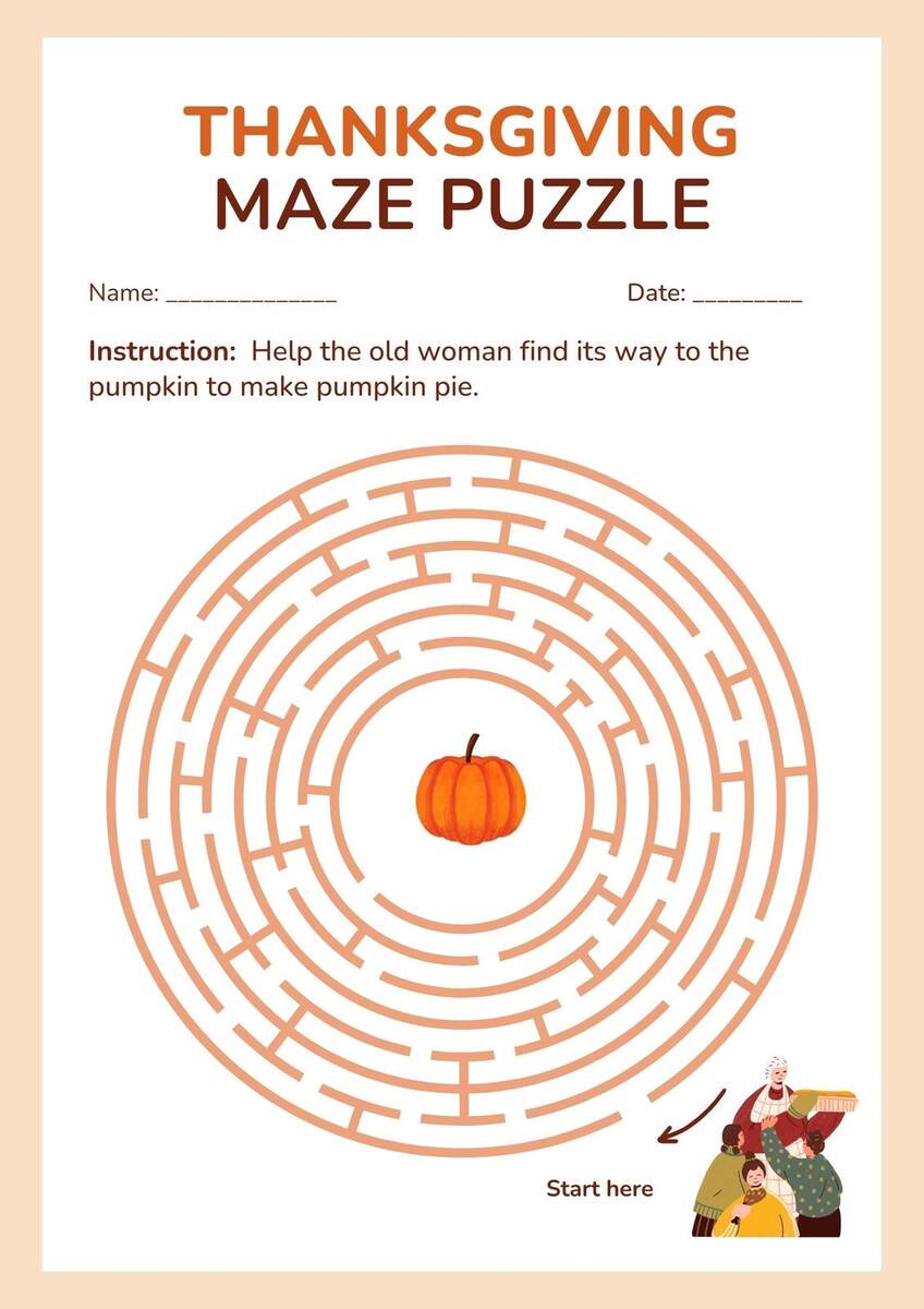 Free Printable Thanksgiving Worksheet Templates Canva Thanksgiving Worksheets Skip To My Lou
