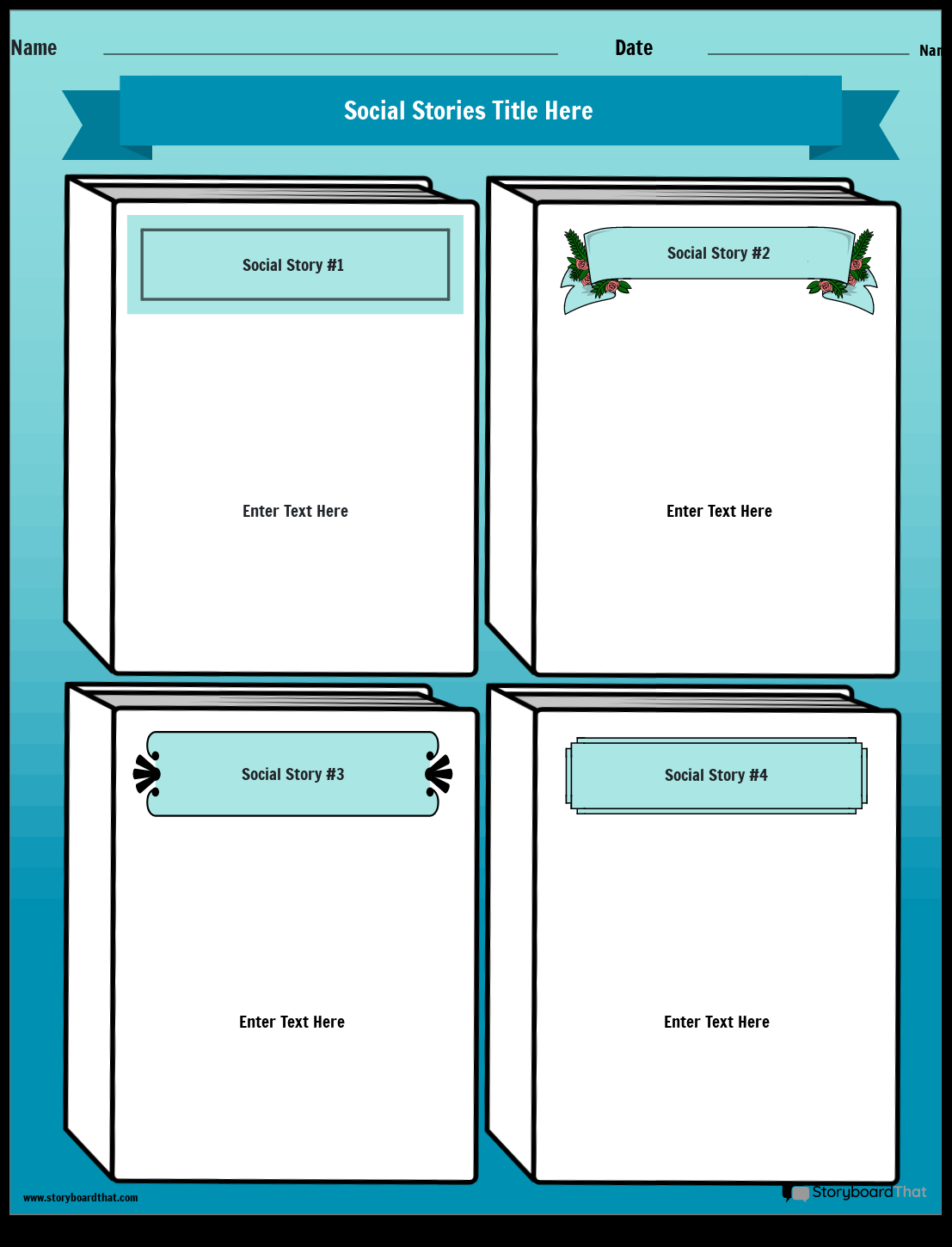 Free Social Story Templates Create Customize Easily