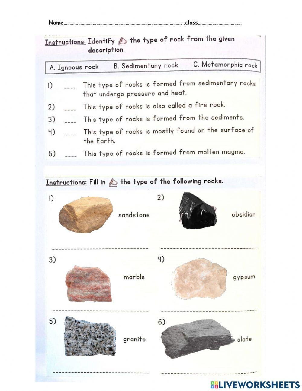 Free Types Of Rock Worksheet Download Free Types Of Rock Worksheet Png Images Free Worksheets On Clipart Library Types Of Rocks Exercise Worksheets Library