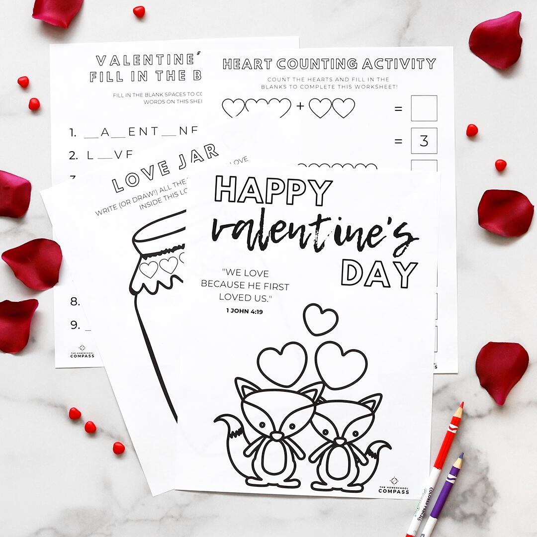 Free Valentine S Day Printable Activities For Your Homeschool Homeschool Compass