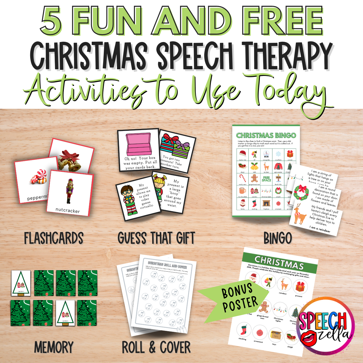 Fun And Free Christmas Speech Therapy Activities Speechzella Fun And Free Christmas Speech Therapy Activities Speechzella