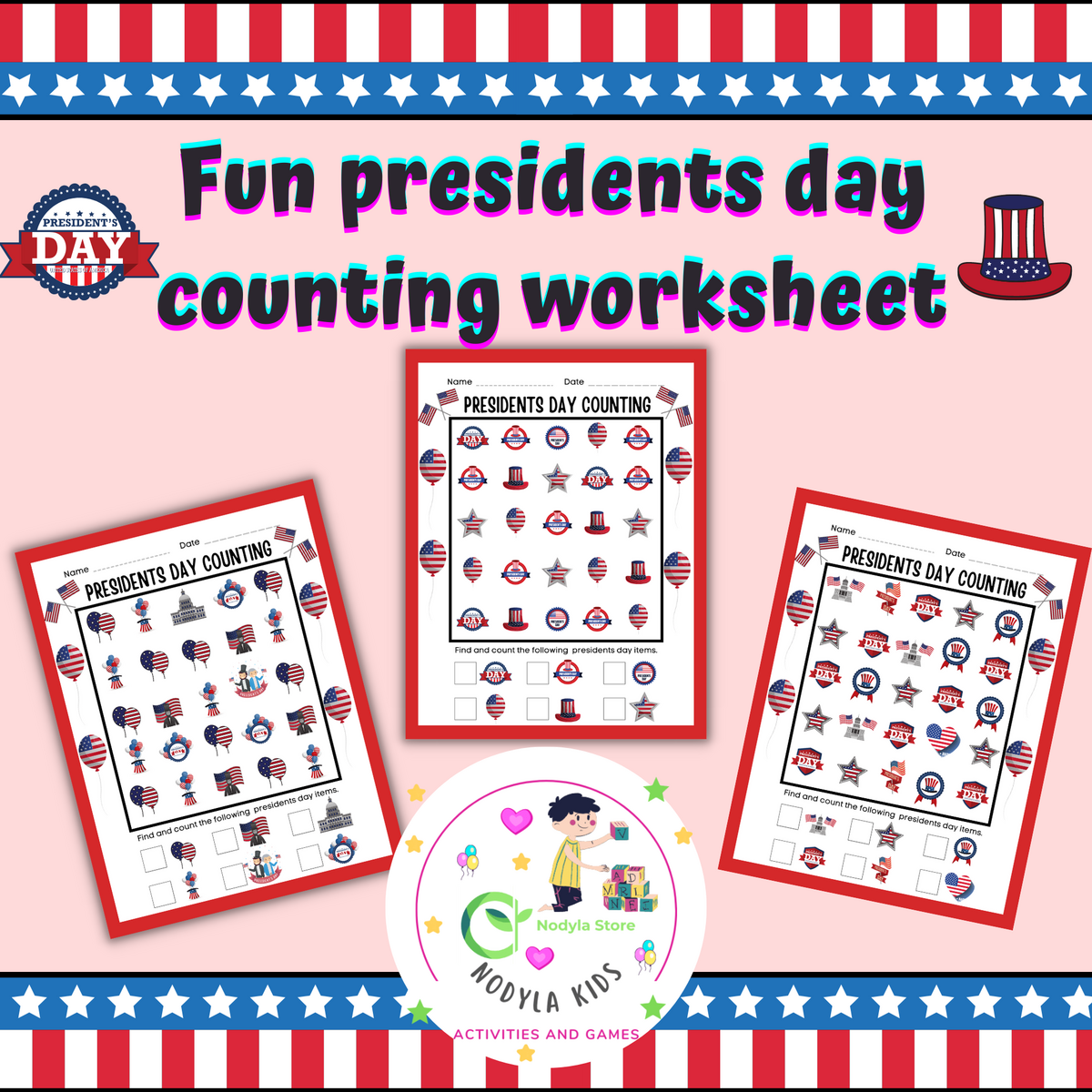 Fun Presidents Day Counting Worksheet Made By Teachers Fun Presidents Day Counting Worksheet Made By Teachers