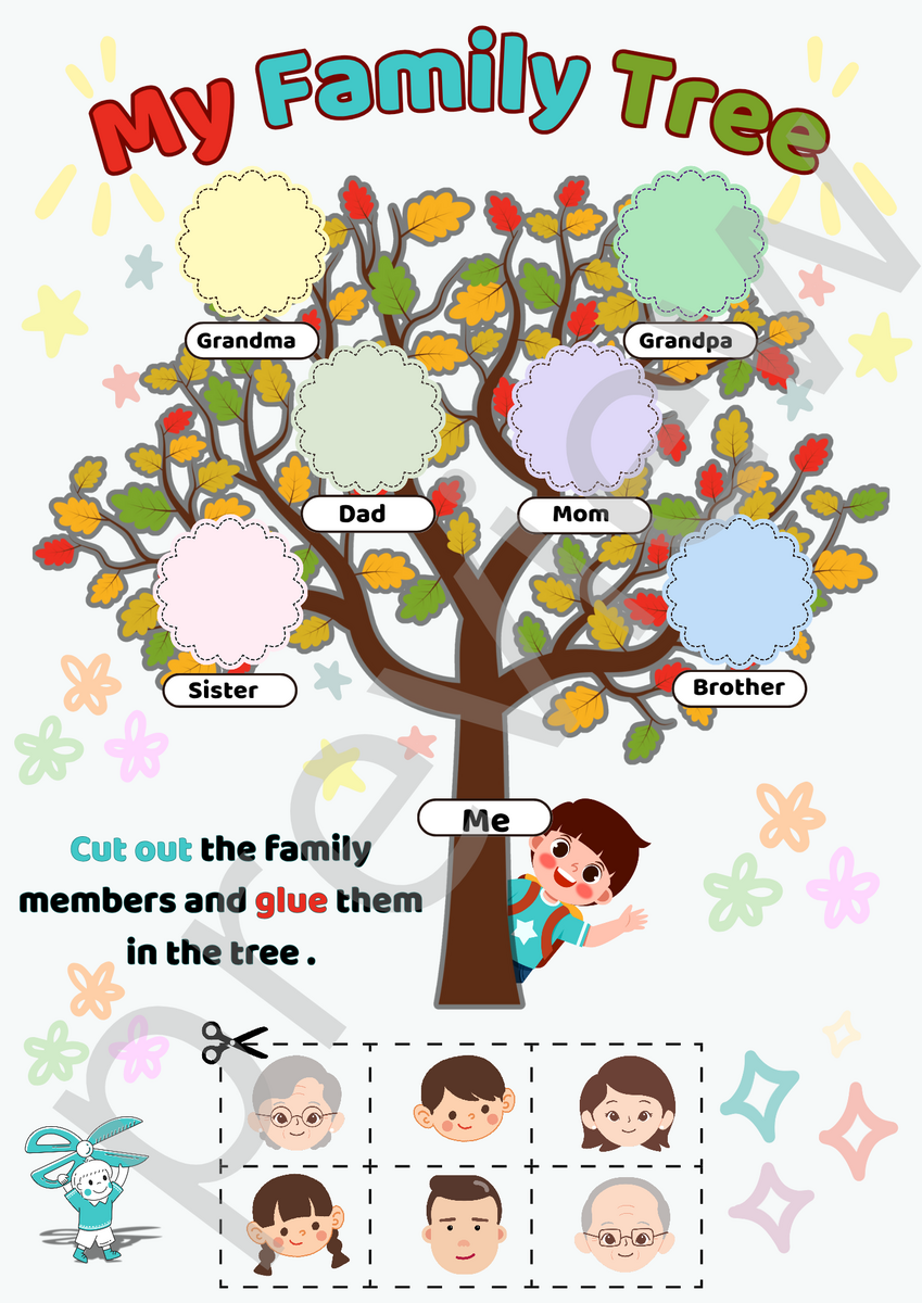 Fun Printable Family Tree Worksheet For Kids Teaching Resources Fun Printable Family Tree Worksheet For Kids Teaching Resources
