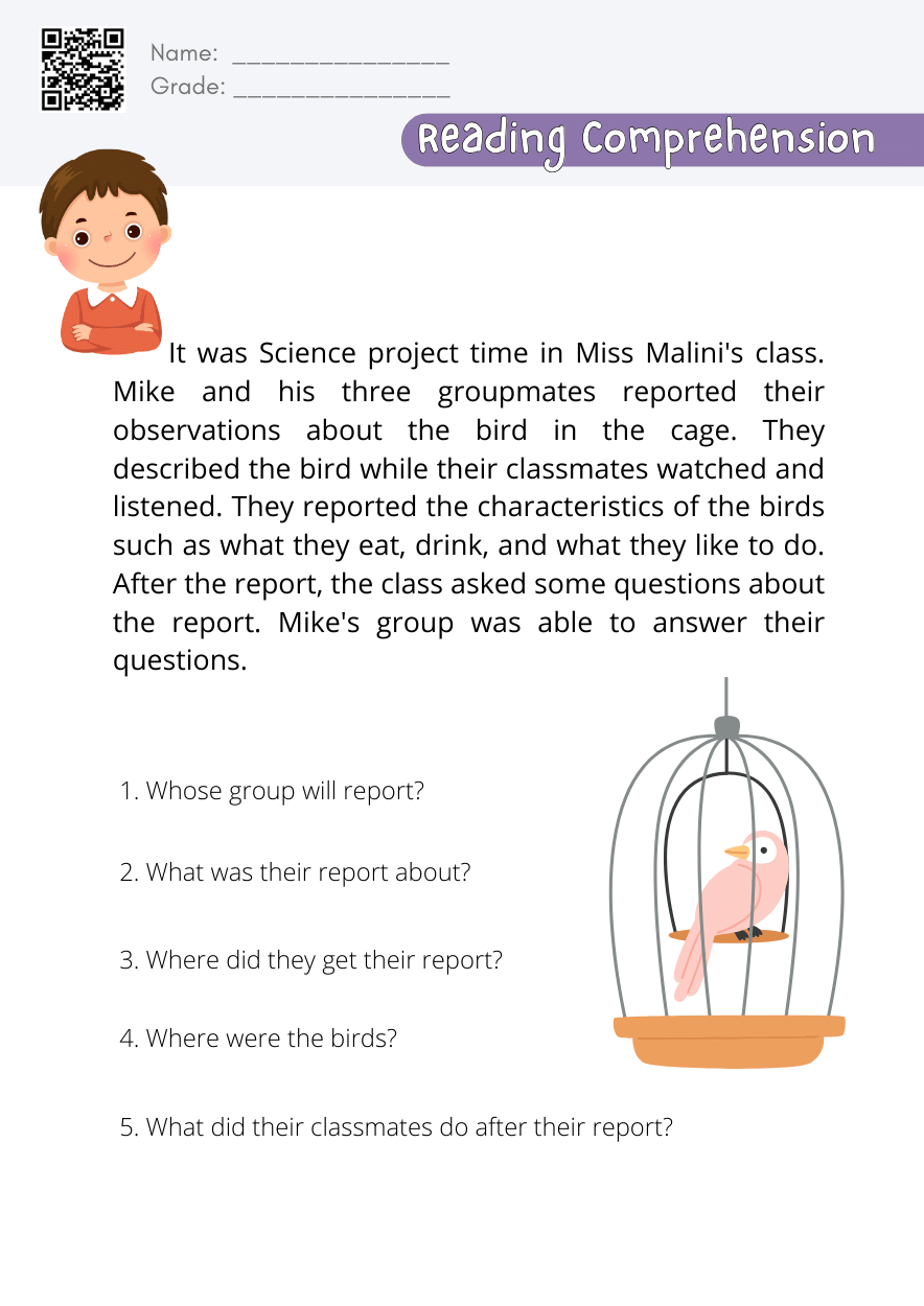 Grade 3 Reading Comprehension Worksheet Free PDF Kidpid Grade 3 Reading Comprehension Worksheet Free PDF Kidpid