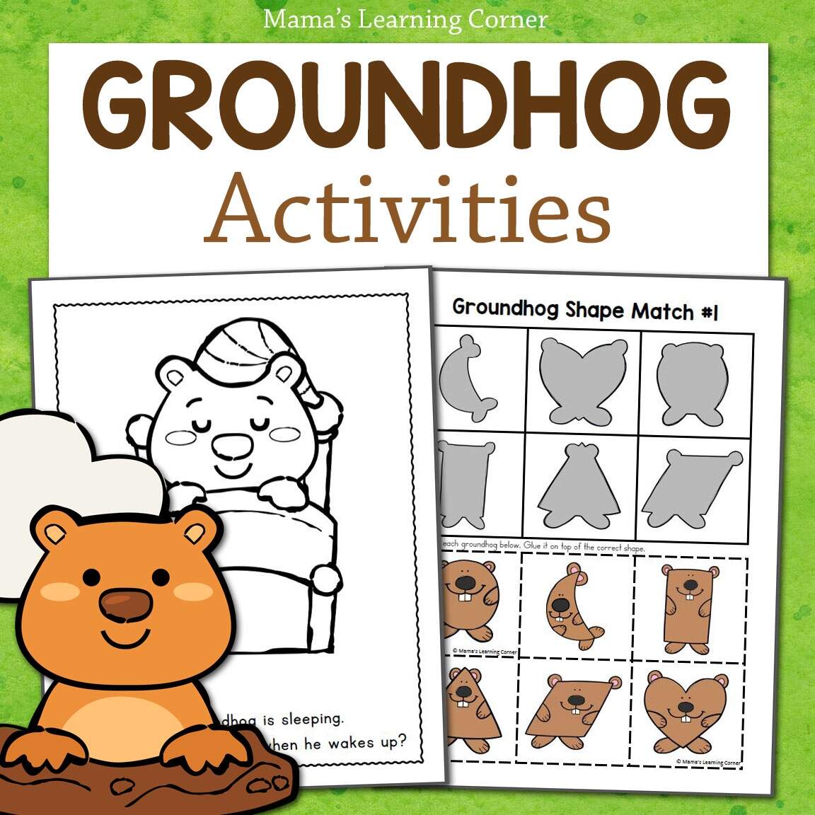 Groundhog Day Worksheets And Activities Mamas Learning Corner FREE Printable Groundhog Day Worksheets For 1st 4th Grade