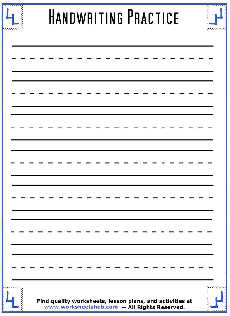 Free Printable Lined Paper Handwriting Notebook Templates Free Printables Lettering SVG Files Tools Apps