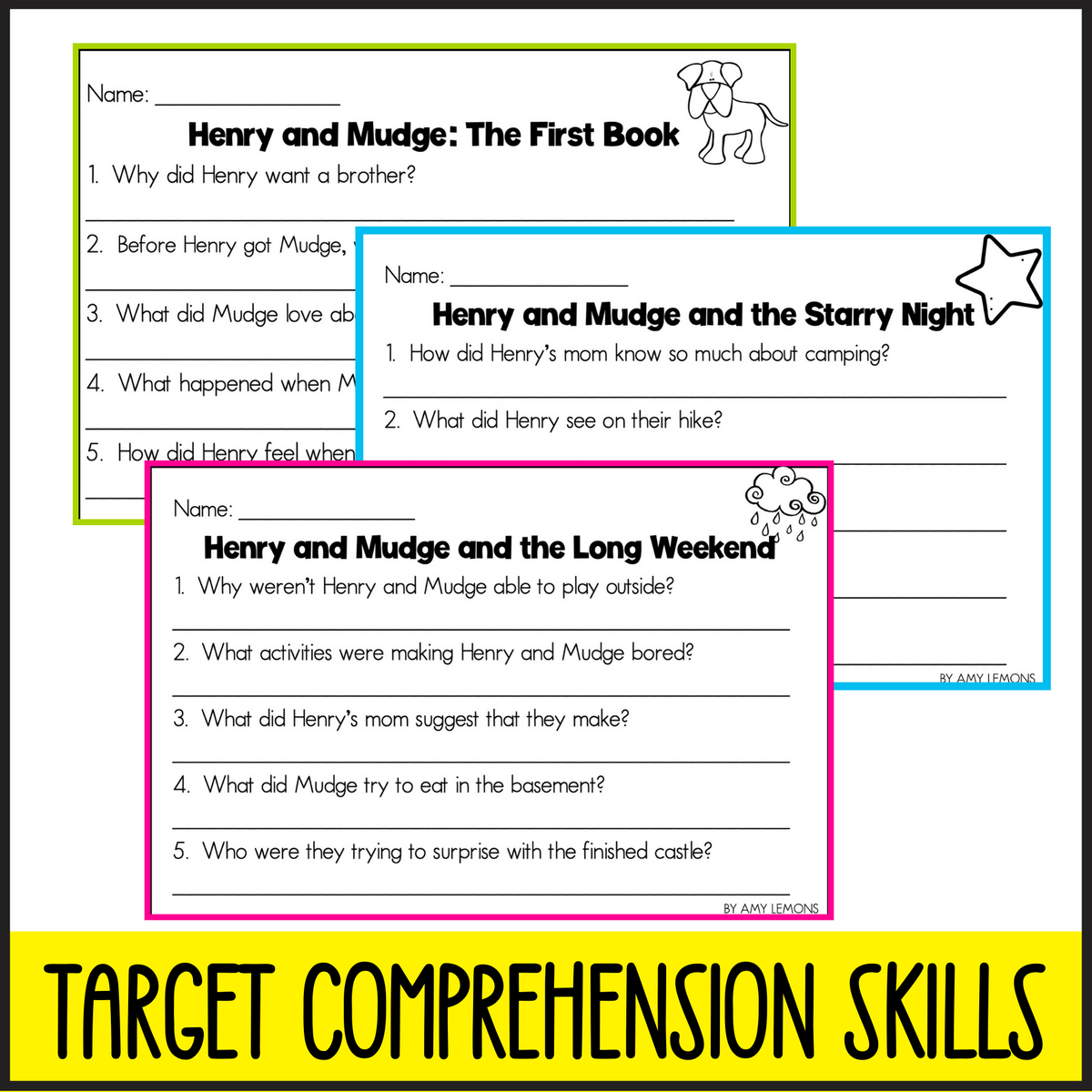 Henry And Mudge Activities Amy Lemons