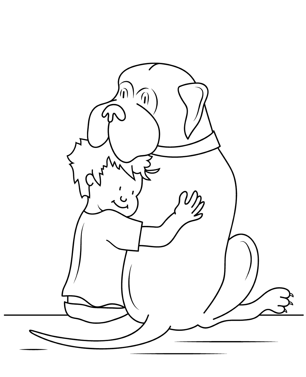 Henry And Mudge Coloring Page Free Printable