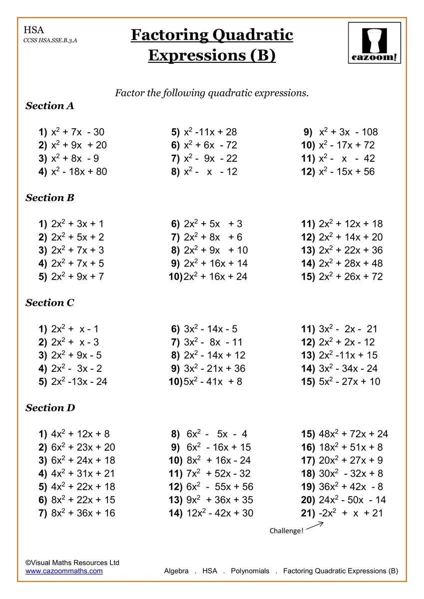 High School Math Worksheets Math Worksheets PDF Cazoom Math Free Printable 10th Grade Math Review Worksheet