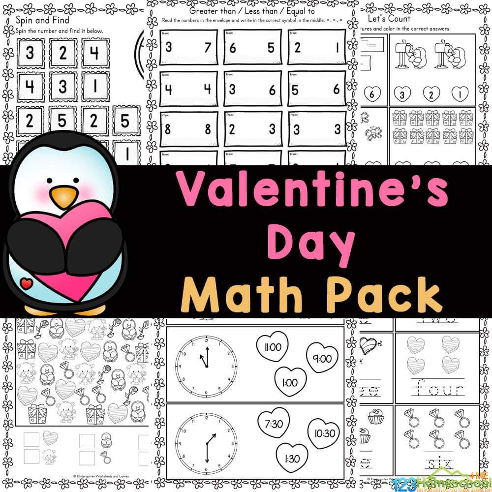 History Of Valentine S Valentines Day Math Free Kids Printables Kids Library Worksheet Pdf Valentine S Day Number Patterns Free Worksheet Squarehead Teachers