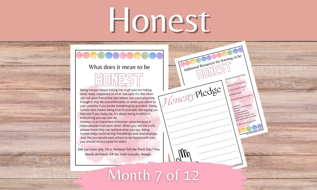 Honesty Social Emotional Character Building Unit For Elementary Month 7 Of 12 Homeschool Classroom Occupational Therapy Counseling Etsy Honesty Social Emotional Character Building Unit For Elementary Month 7 Of 12 Homeschool Classroom Occupational Therapy Counseling Etsy