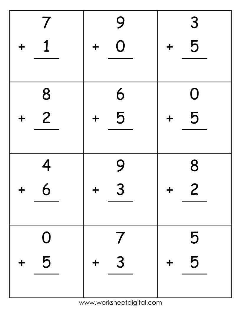 Kindergarten Addition Worksheets Single Digit Math PDF Etsy Kindergarten Addition Worksheets Single Digit Math PDF Etsy