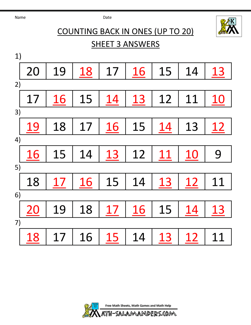 Kindergarten Counting Worksheets Sequencing To 25 Kindergarten Counting Worksheets Sequencing To 25