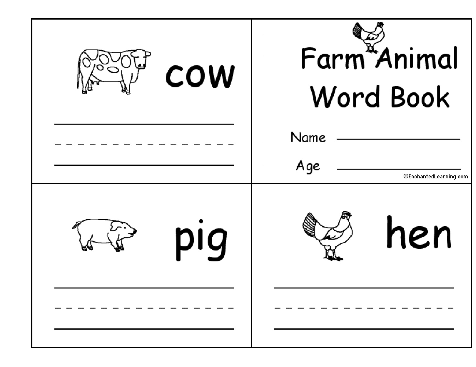 Language Arts Cutting Worksheets Bundle Simple Living Creative Learning