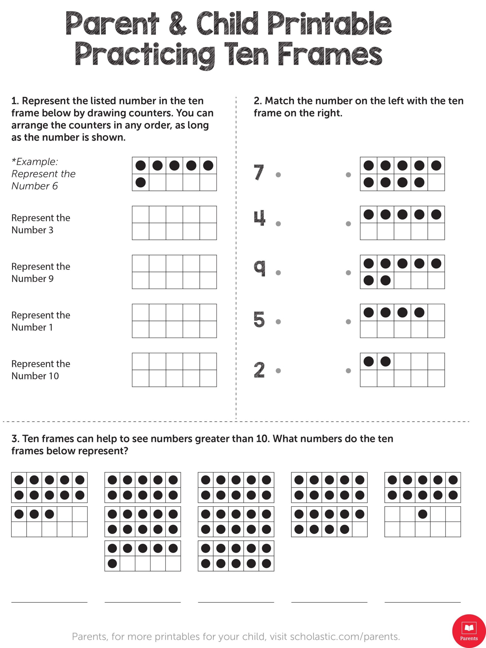 Learn Your Child S Math With This Ten Frame Printable Learn Your Child S Math With This Ten Frame Printable